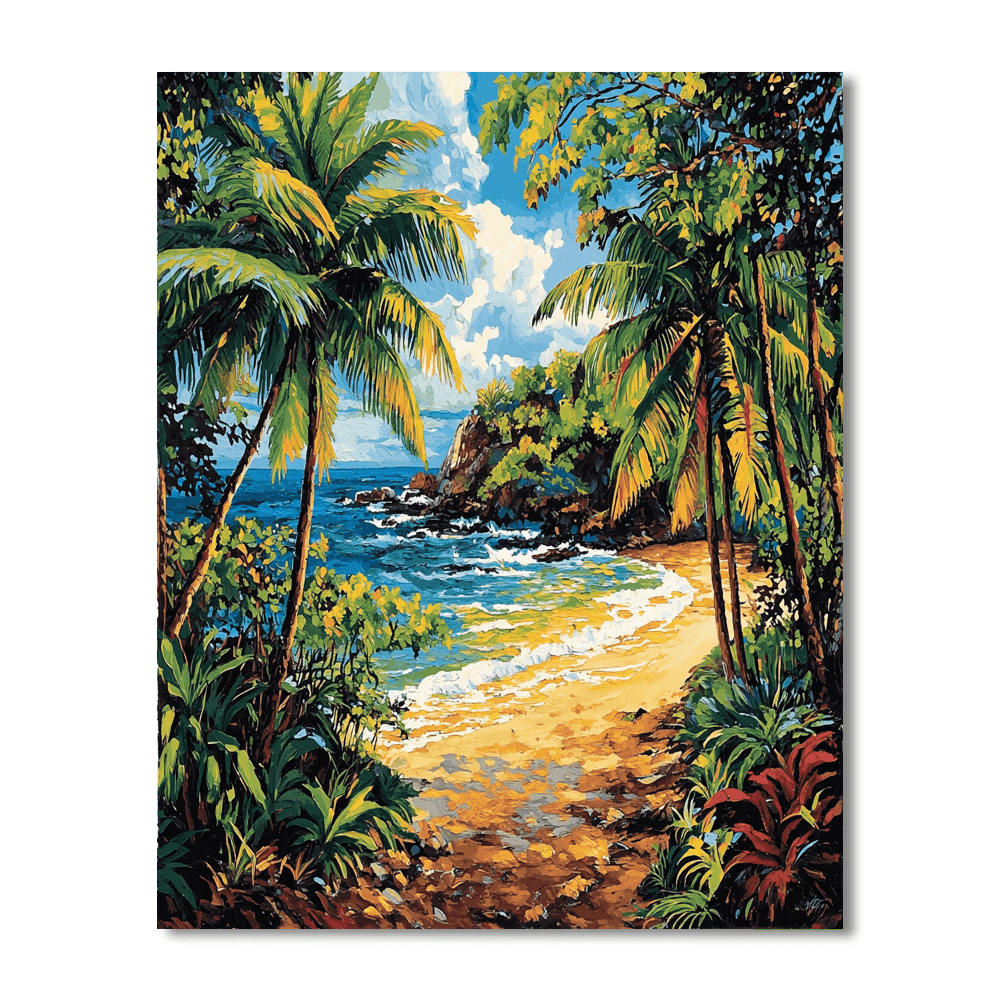 Paul Gauguin Inspired Exotic Oasis  Paint By Numbers Art