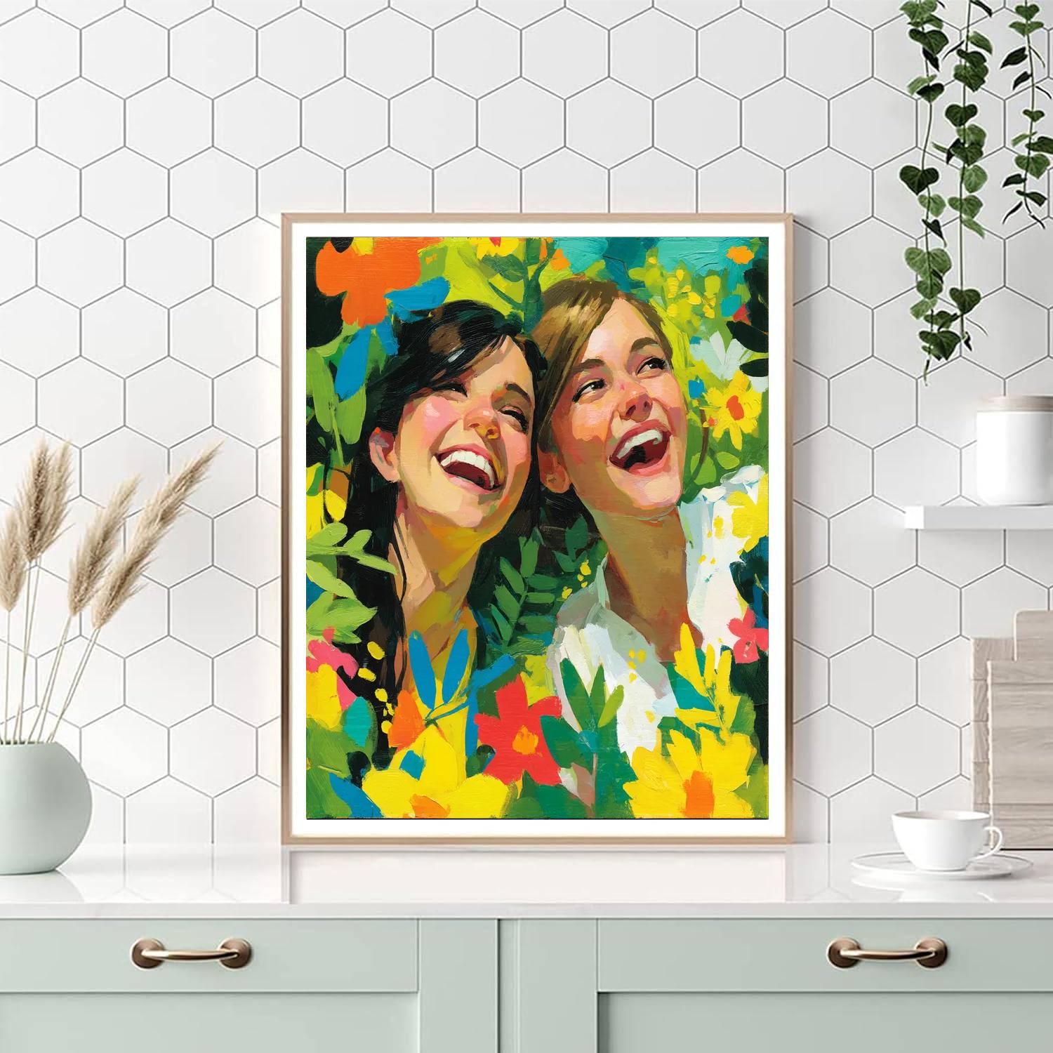 Laughter In The Garden Paint By Number