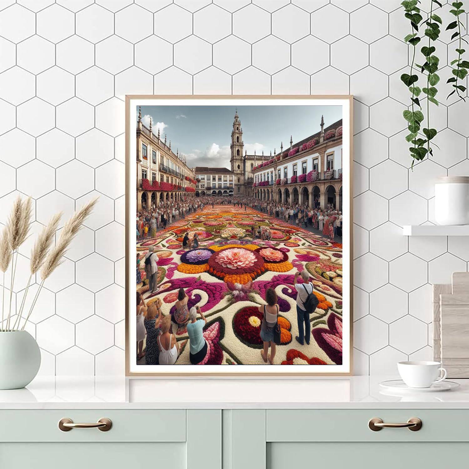 Flower Carpet Paint By Numbers Art