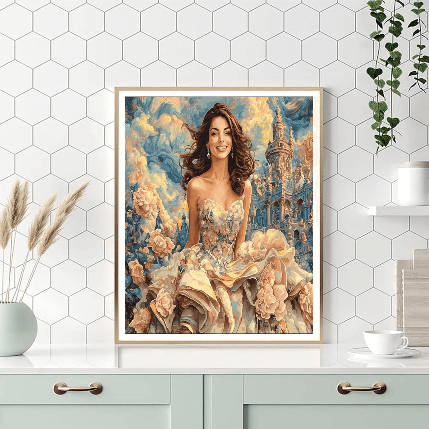 Anne Hathaway: The Enchanting Essence Of Mia Thermopolis Numbered Painting Kits