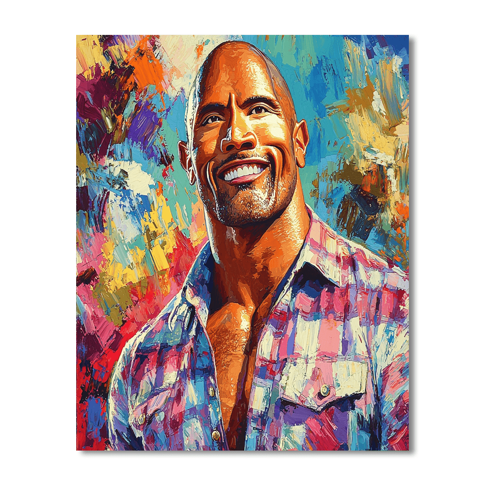 Dwayne Johnson: The Unstoppable Force Of Charisma Paint By Number
