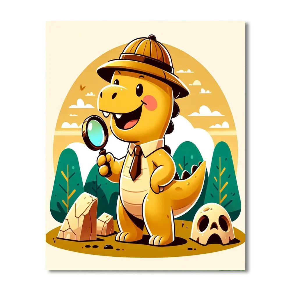 Dinosaur Detective Agency Paint By Numbers Kits