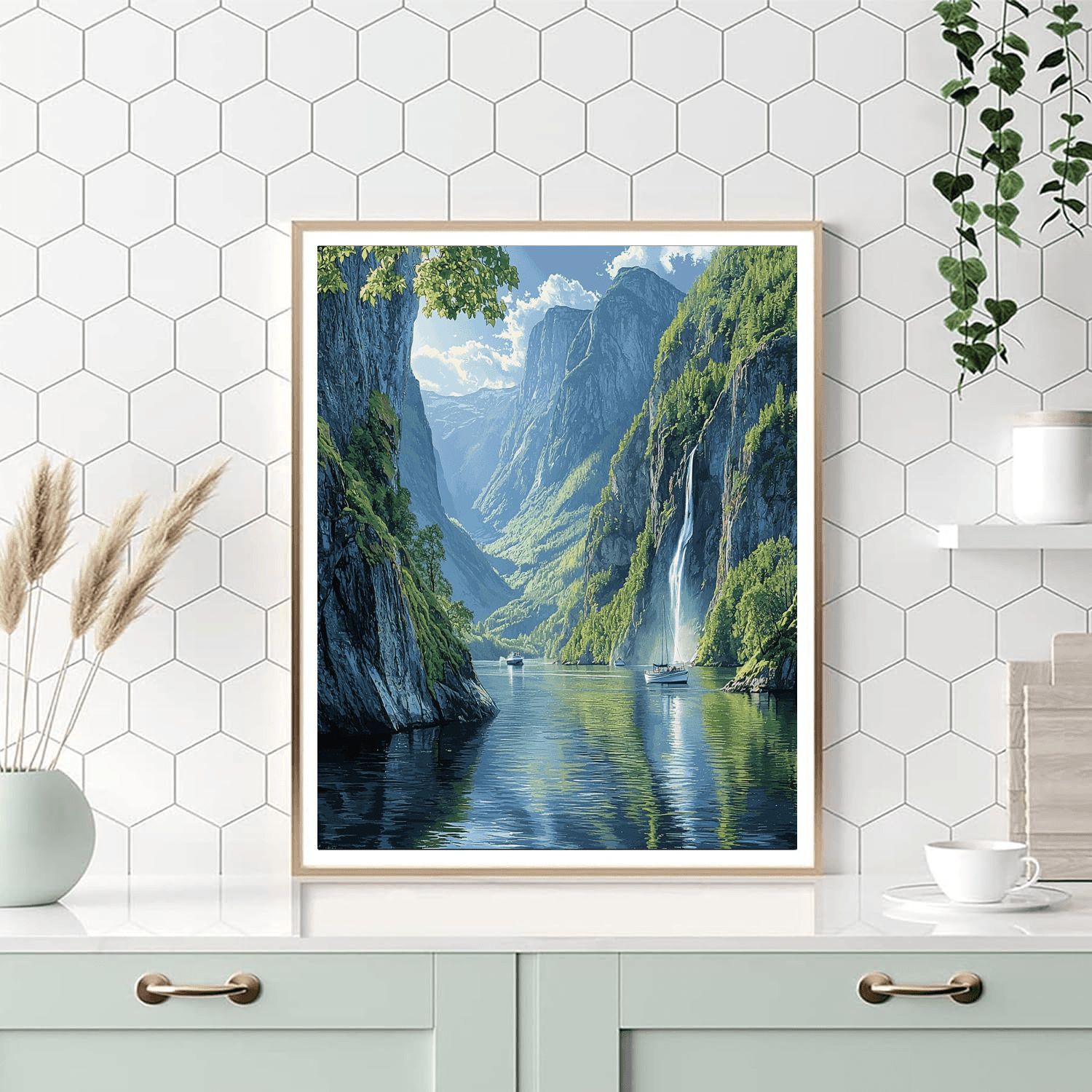 Scenic Fjords Of Norway Numbered Painting Kits