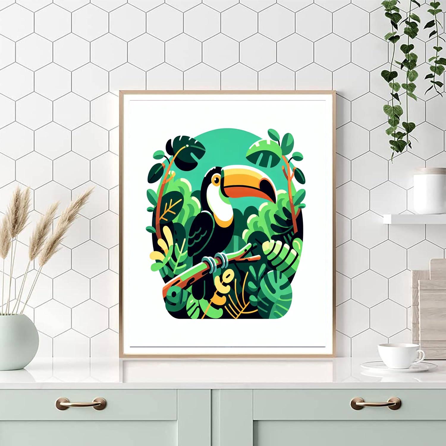 Rainforest Riddle Adventure Number Painting