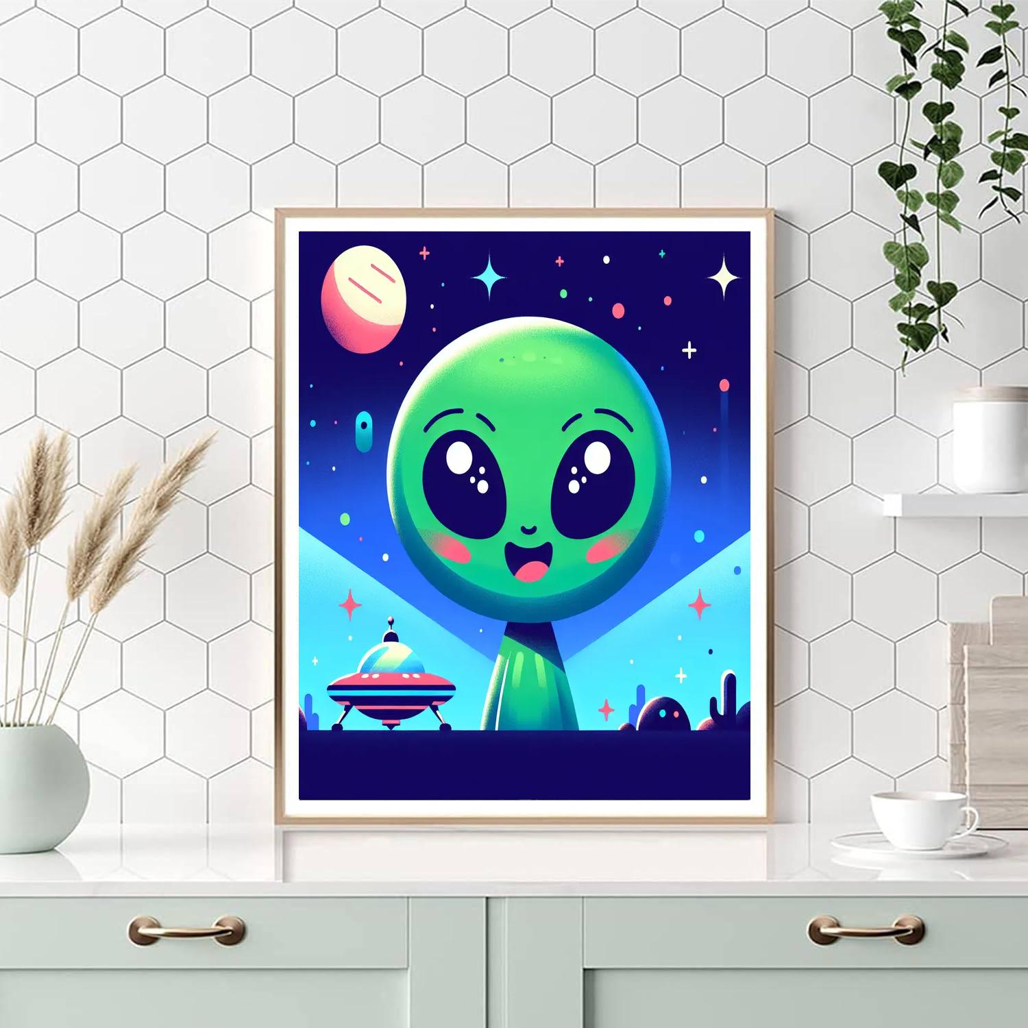 Adventure Seeker Alien Paint By Numbers Art