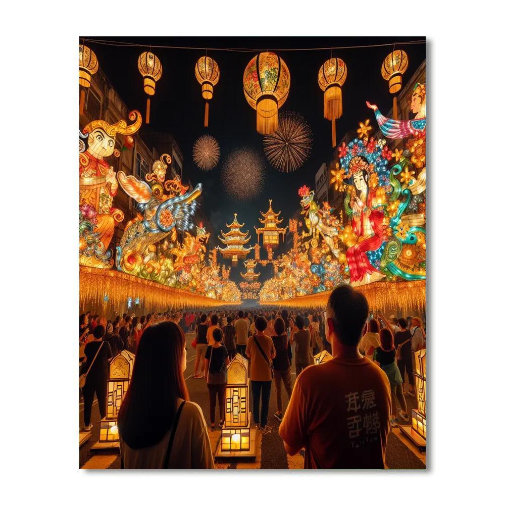 Lantern Festival - Tainan DIY Paint By Numbers