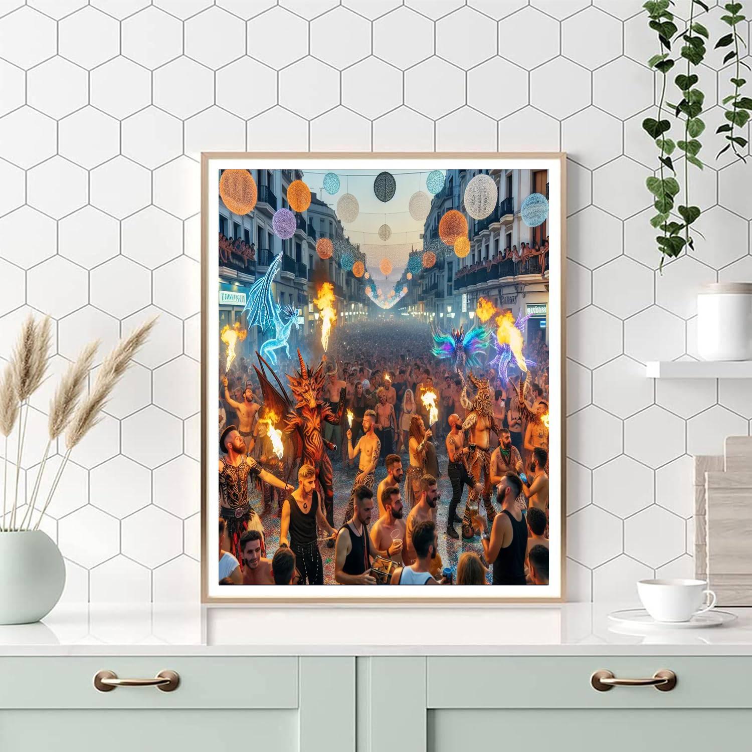 Fiesta De La Mercè Paint By Numbers Kits