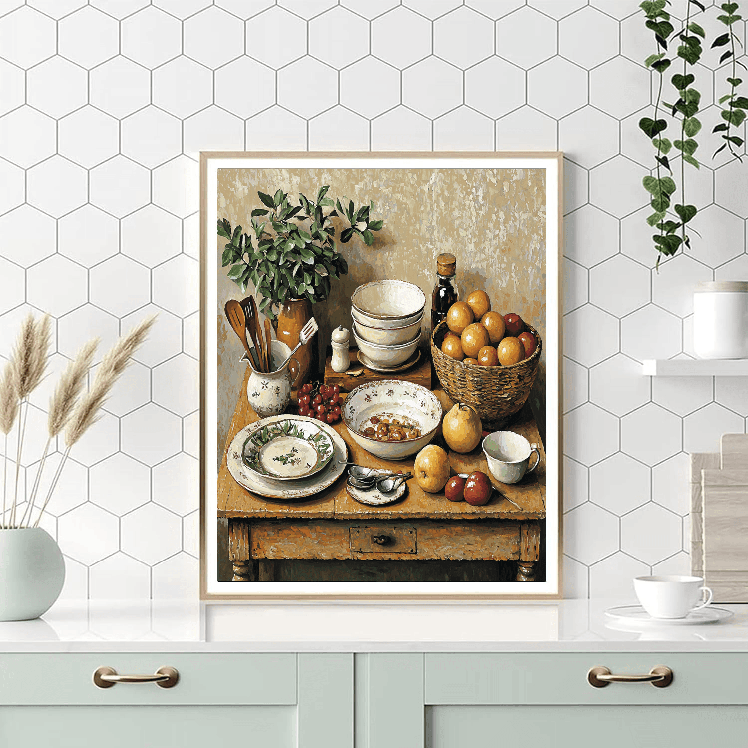 Morandi Inspired Culinary Delights  Numbered Painting Kits