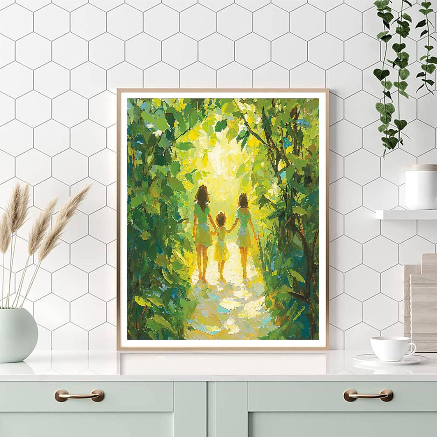 Eternal Garden Walk Number Painting