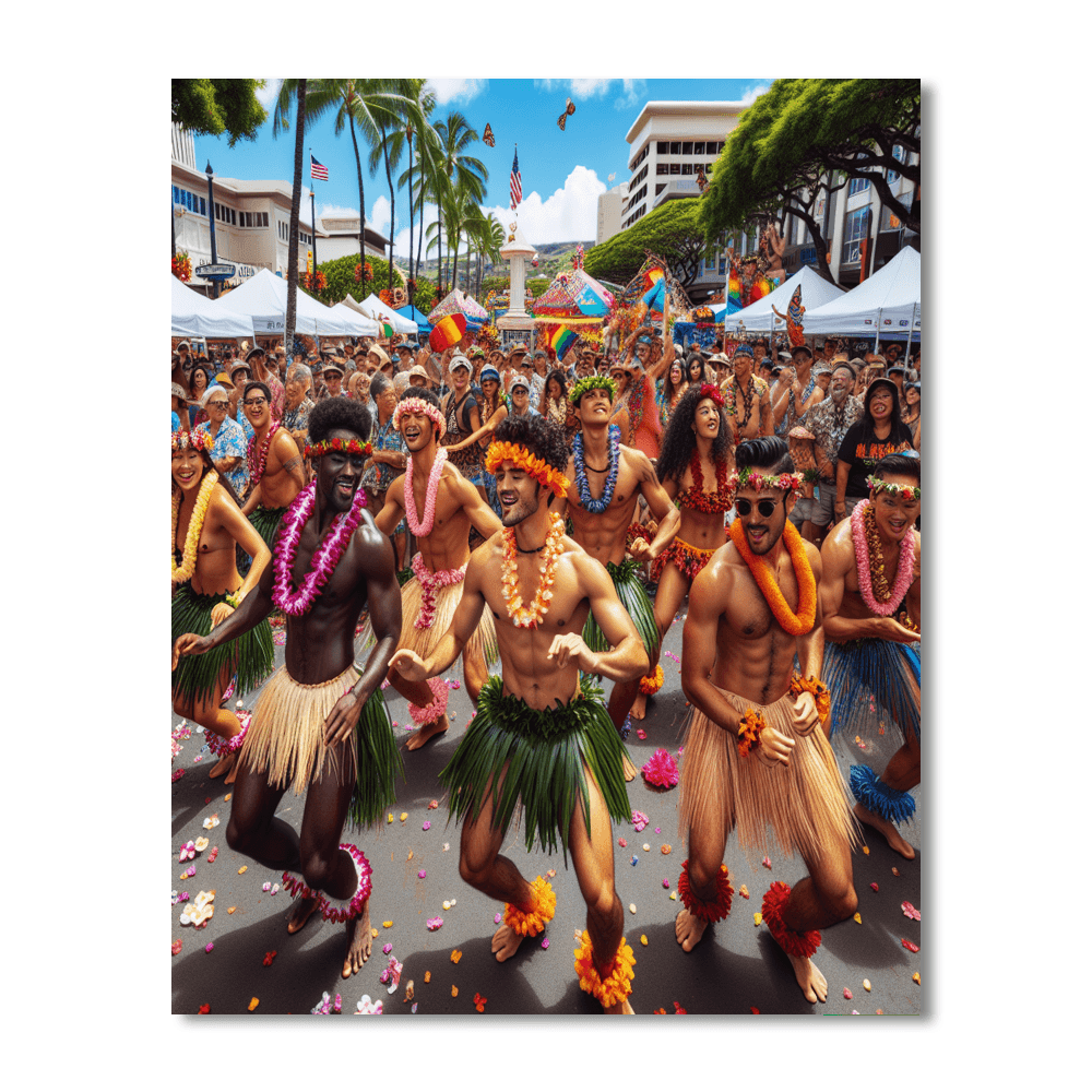 Aloha Festival - Hawaii, Usa Number Painting