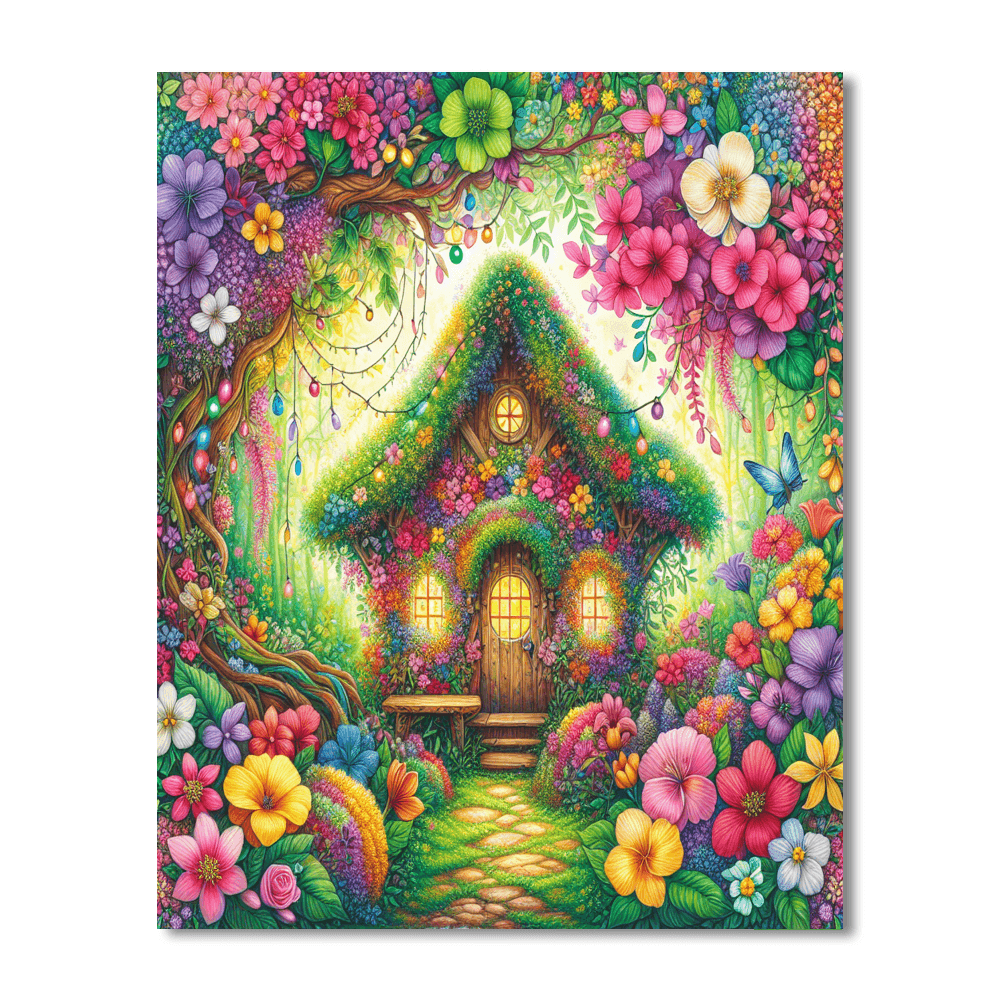 Charming Fairy Cottage Paint By Number