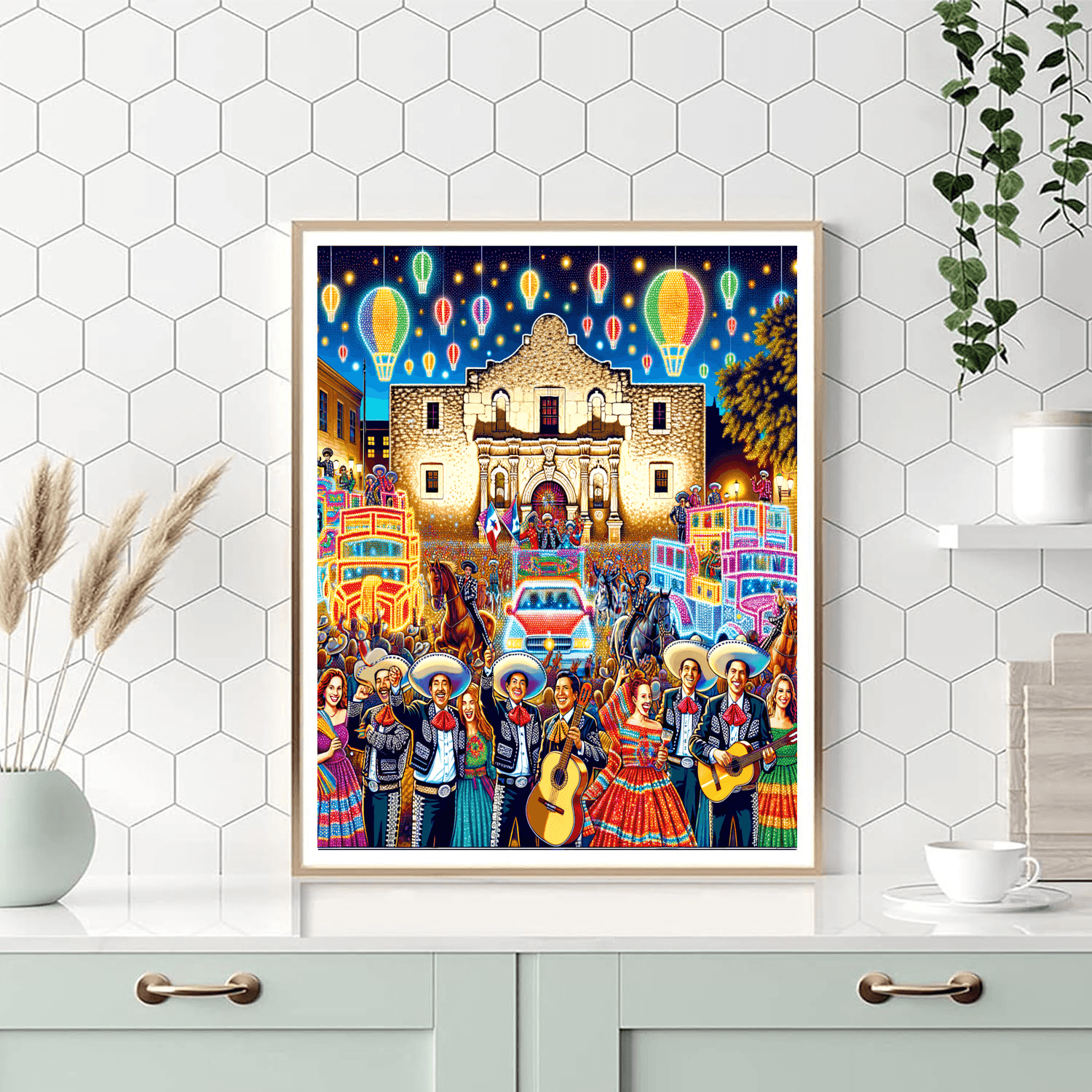 Fiesta San Antonio - San Antonio Painting By Numbers Kit