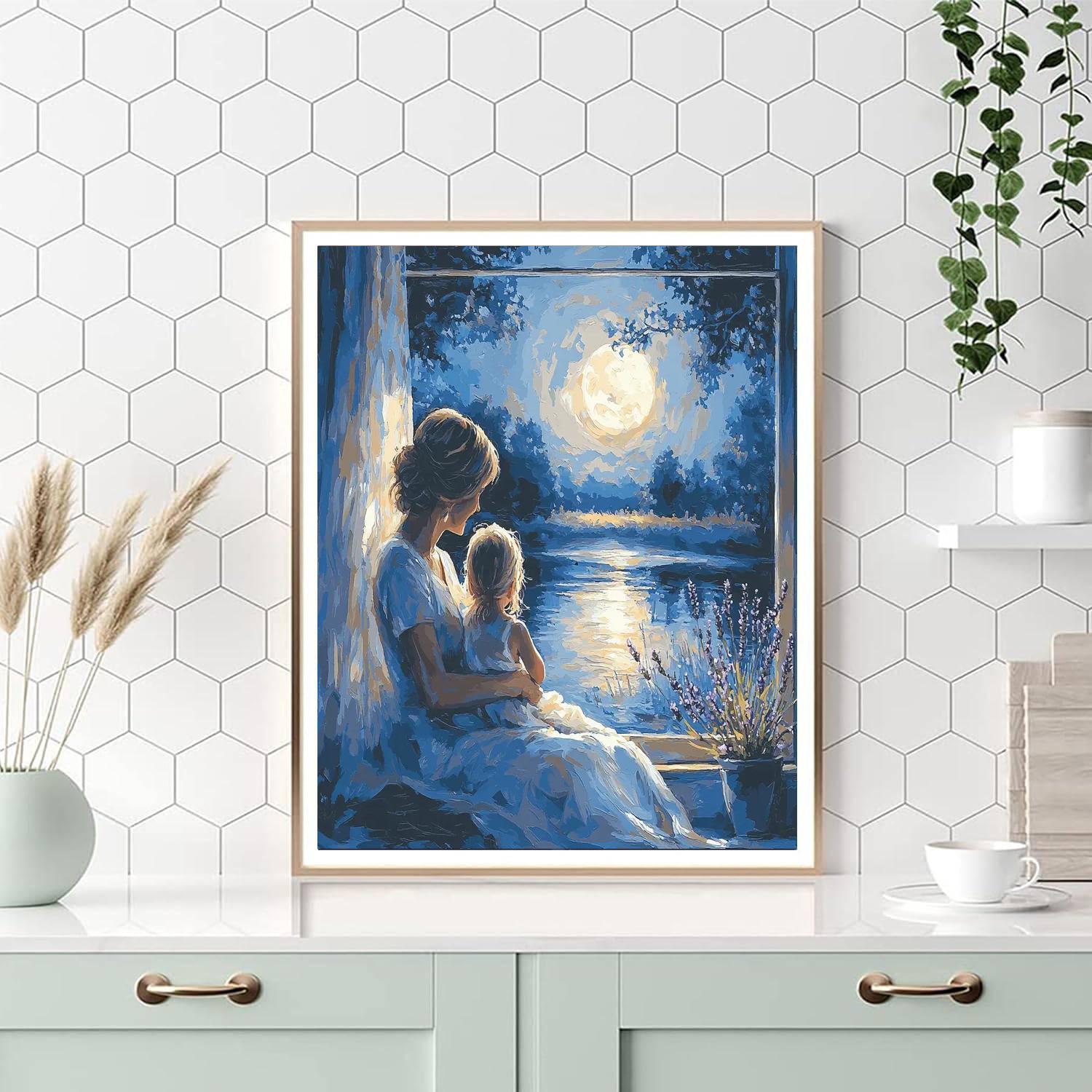 Moonlit Embrace DIY Paint By Numbers
