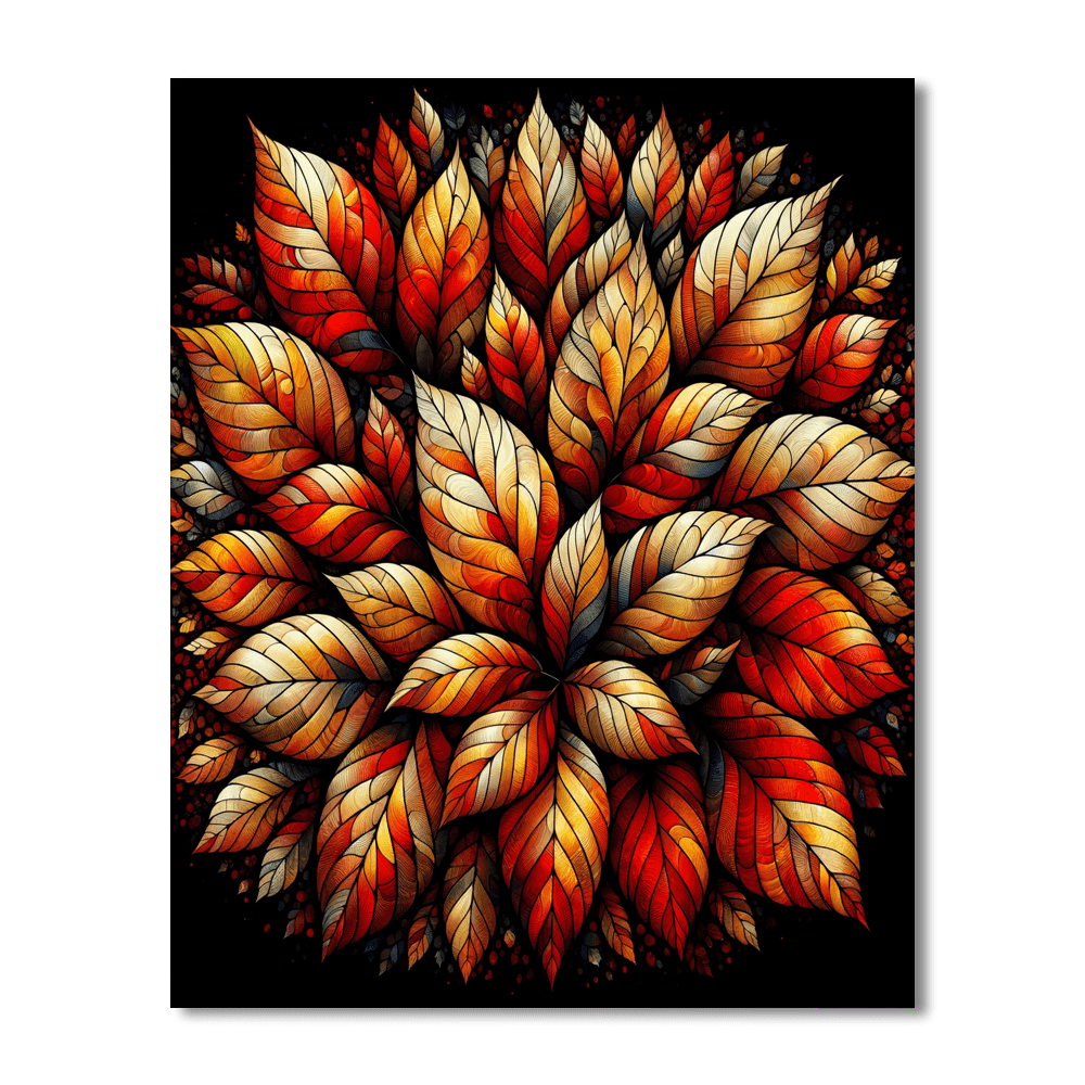 Autumn Leaves Symphony Number Painting
