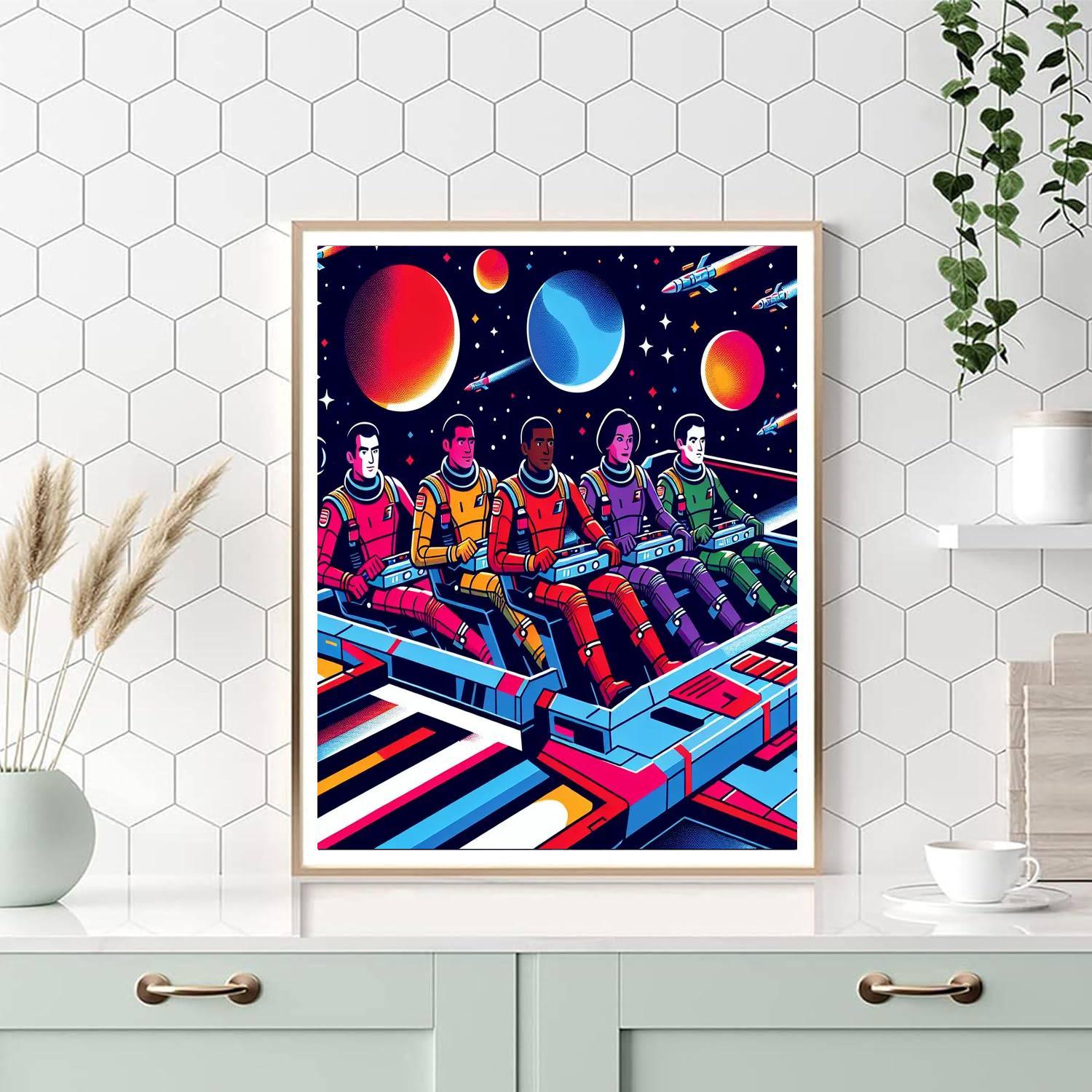 Space Ranger Rescue Painting By Numbers Kit