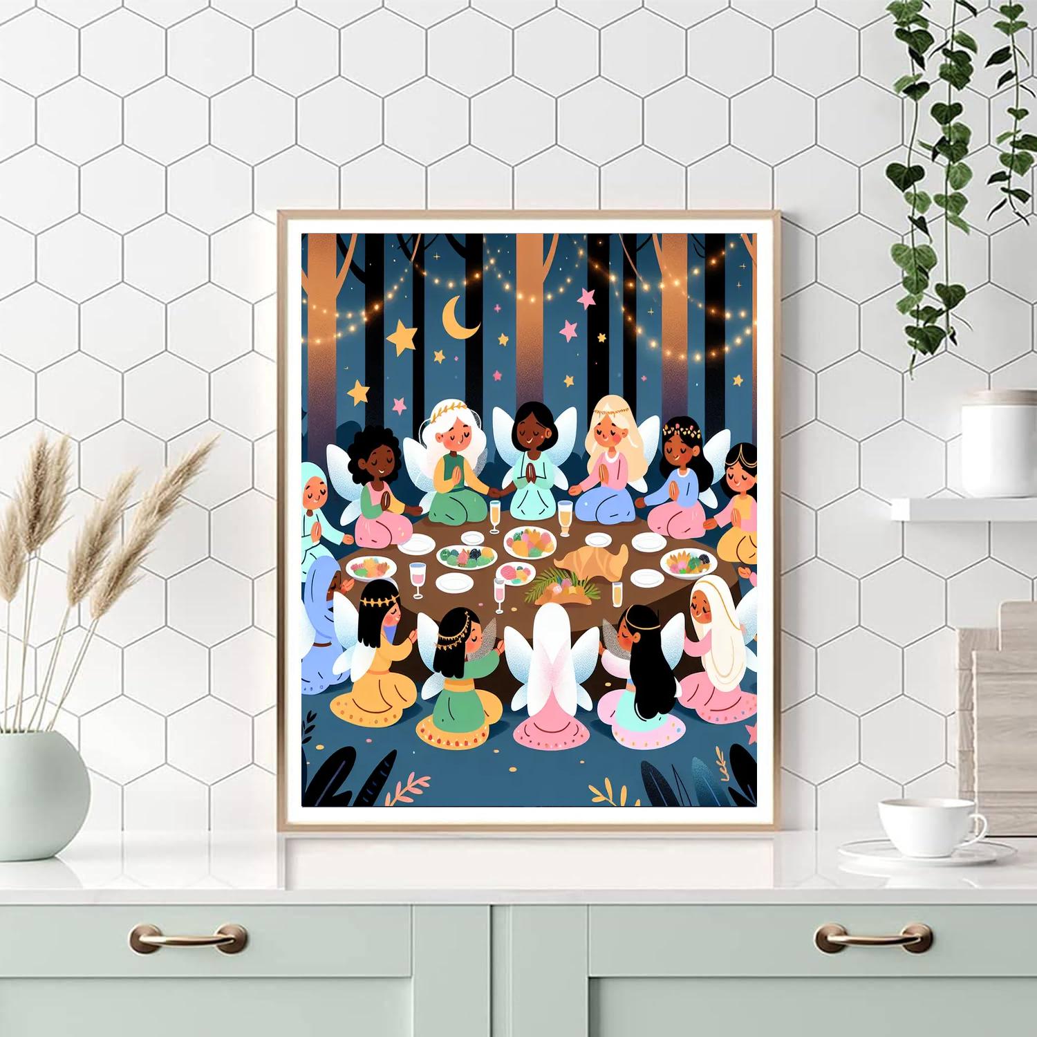 Fantastical Fairy Feast Paint By Numbers Art