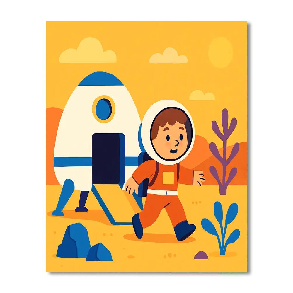 Space Pioneer Quest Paint By Numbers