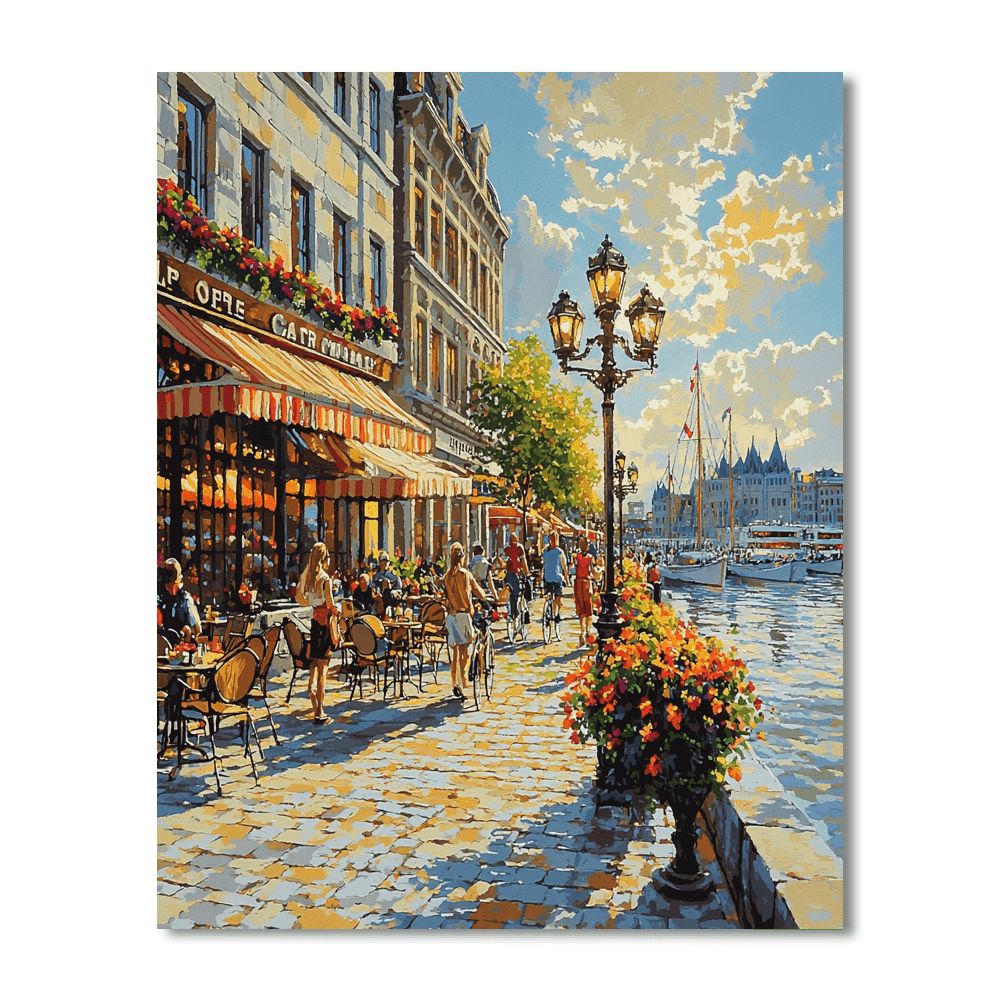 Montreal's Old Port Painting Number Kit