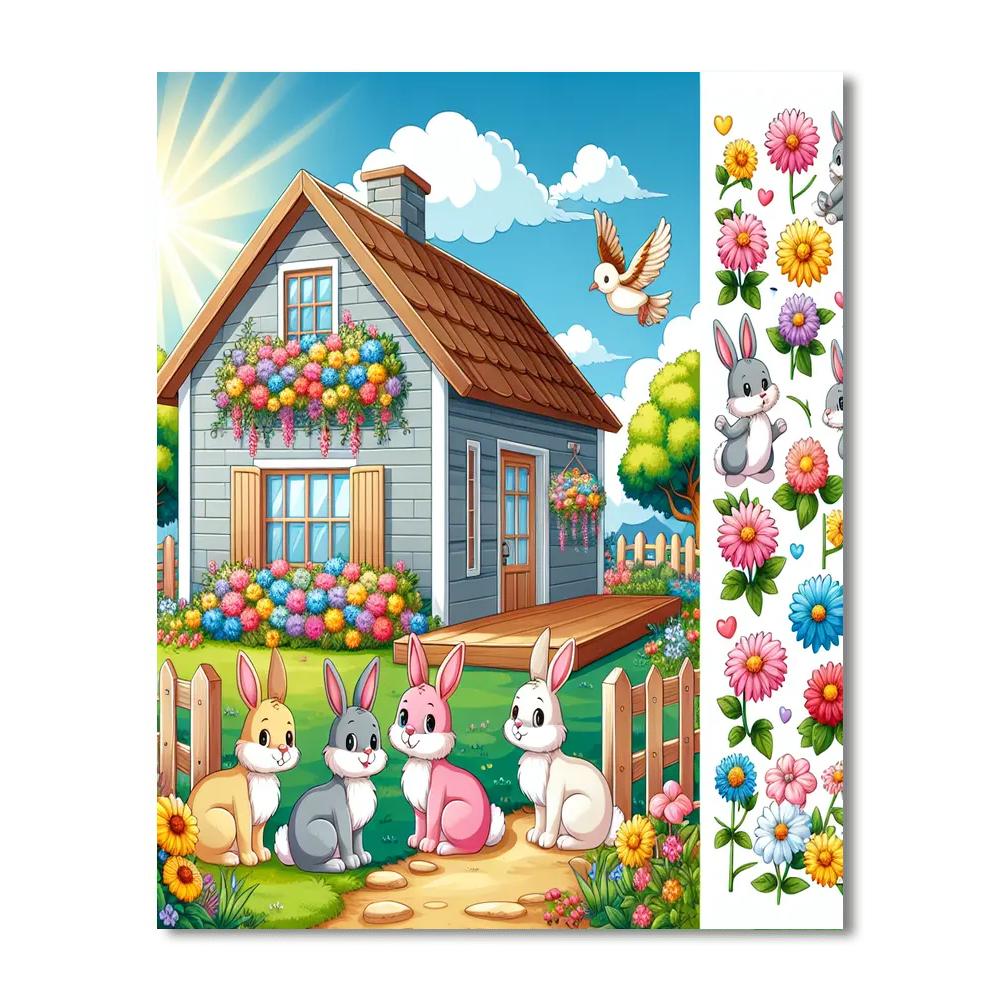 Cozy Cottage Hideaway Paint By Numbers Art
