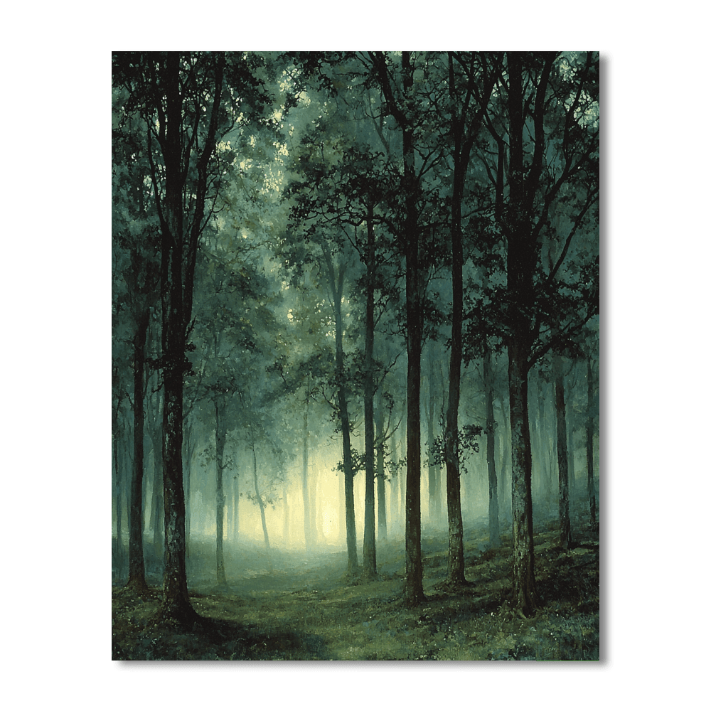 Caspar David Friedrich Inspired Mysterious Landscape  DIY Paint By Numbers