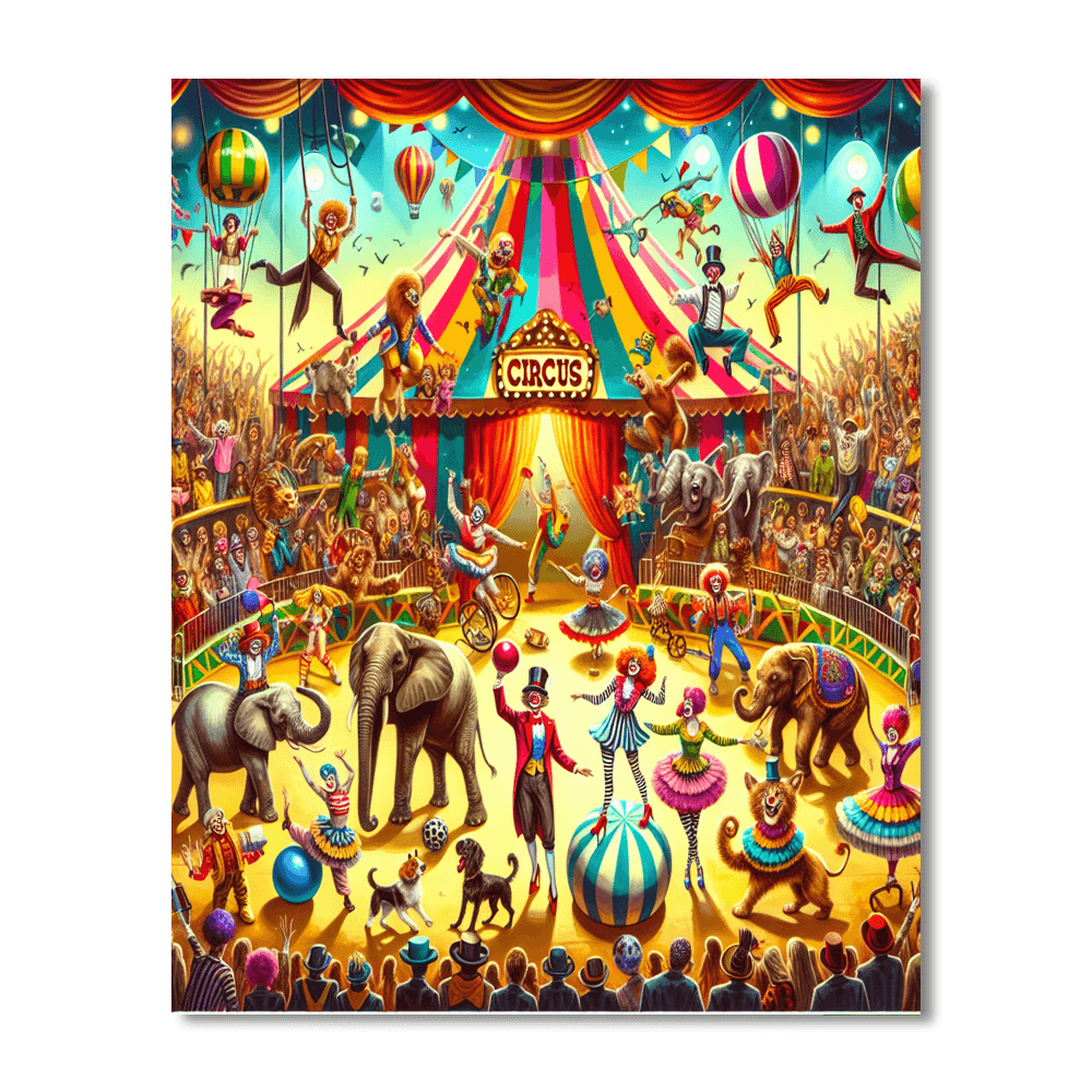 Fantastic Circus Extravaganza Numbered Painting Kits