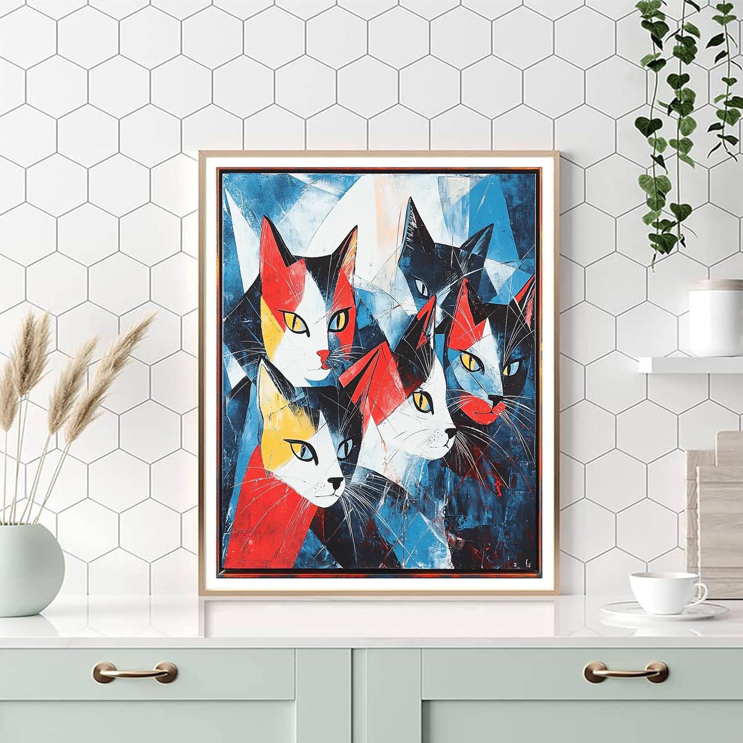 Pablo Picasso Inspired Picasso's Feline Fantasy  Paint By Numbers