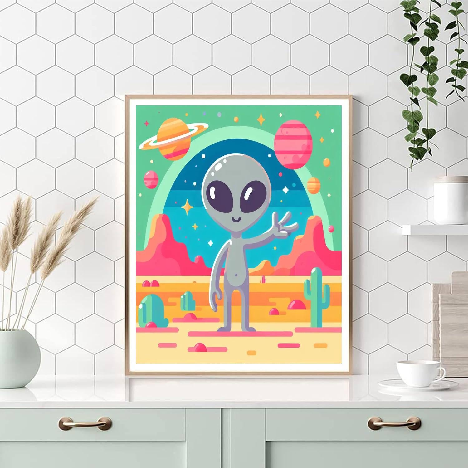 Alien Adventure Planet Paint By Numbers Kits