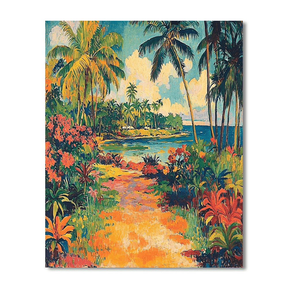 Paul Gauguin Inspired Gauguin's Tropical Fantasy  Paint By Numbers Kits