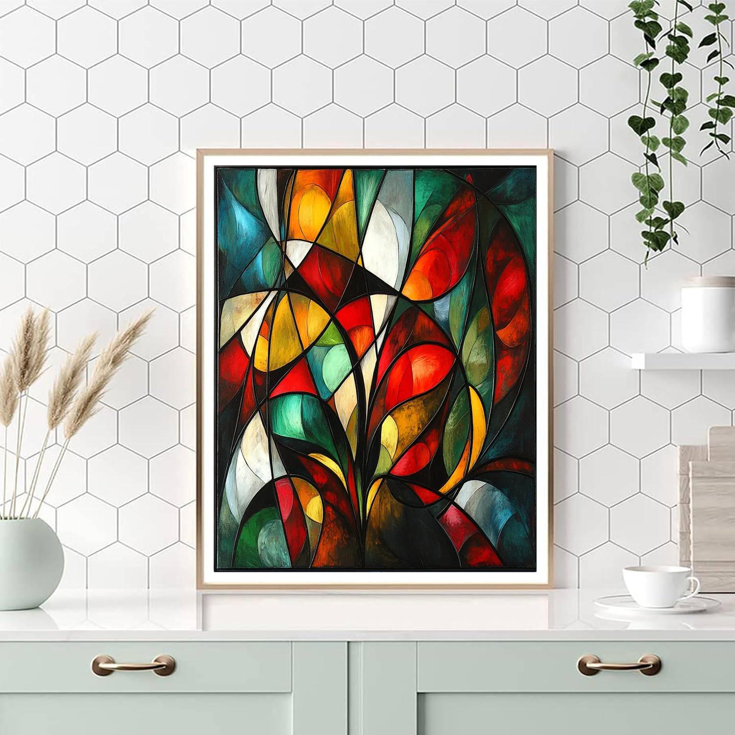 Frida Kahlo Inspired Vibrant Echoes  Painting Number Kit