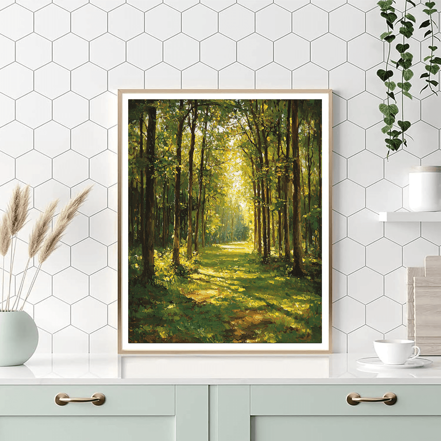 Claude Monet Inspired Luminous Forest  Paint By Numbers Kits