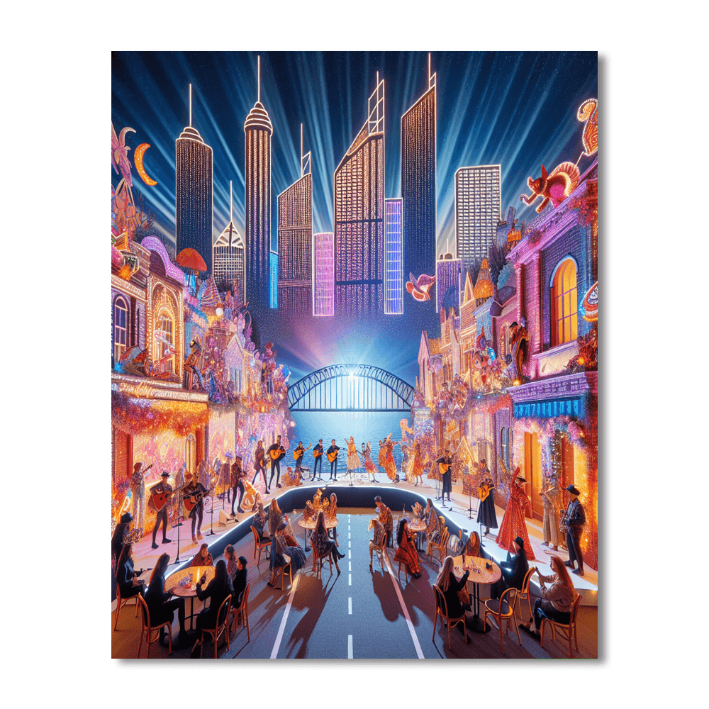 The Sydney Festival - Australia Number Painting