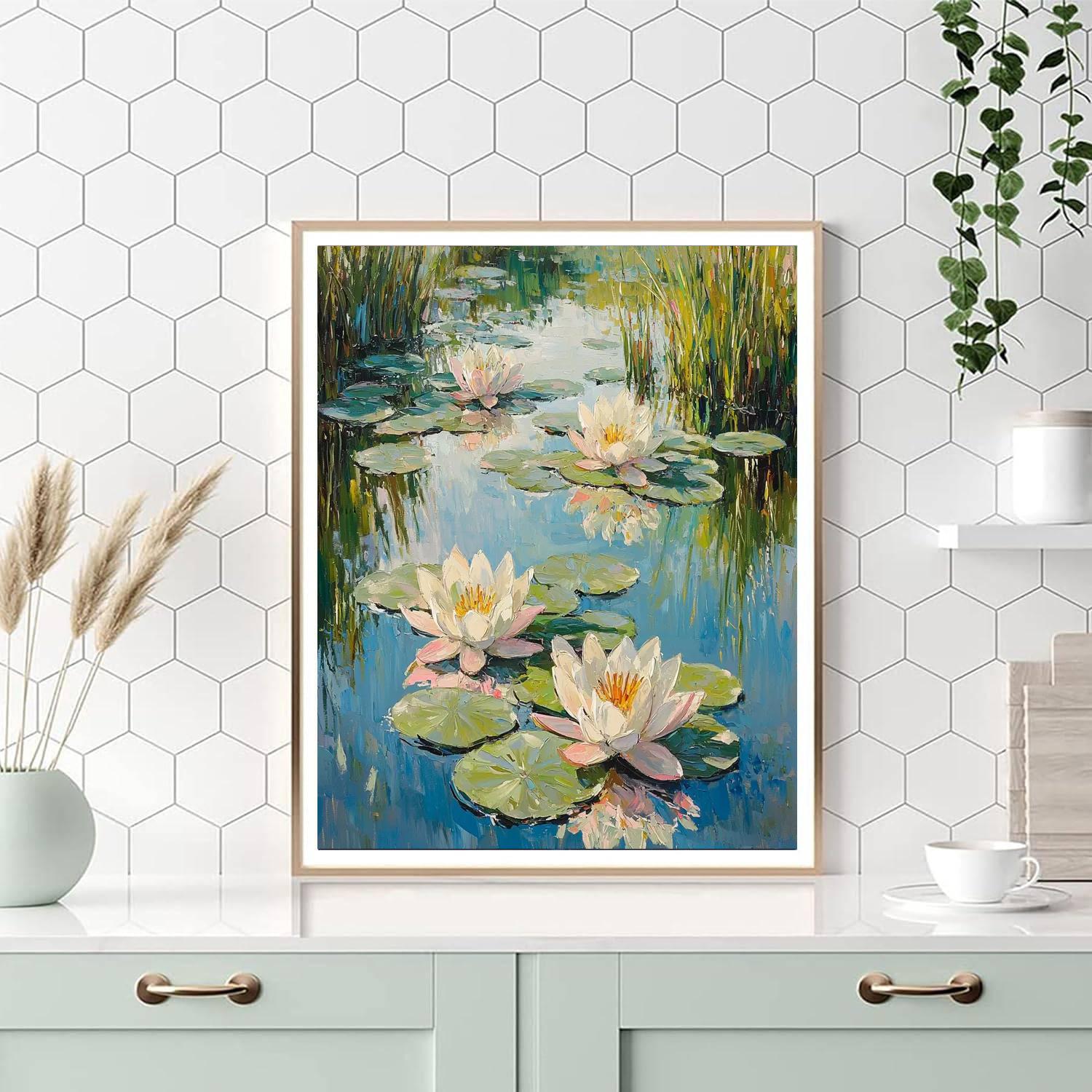 Edgar Degas Inspired The Serenity Of Water Lilies  Paint By Numbers