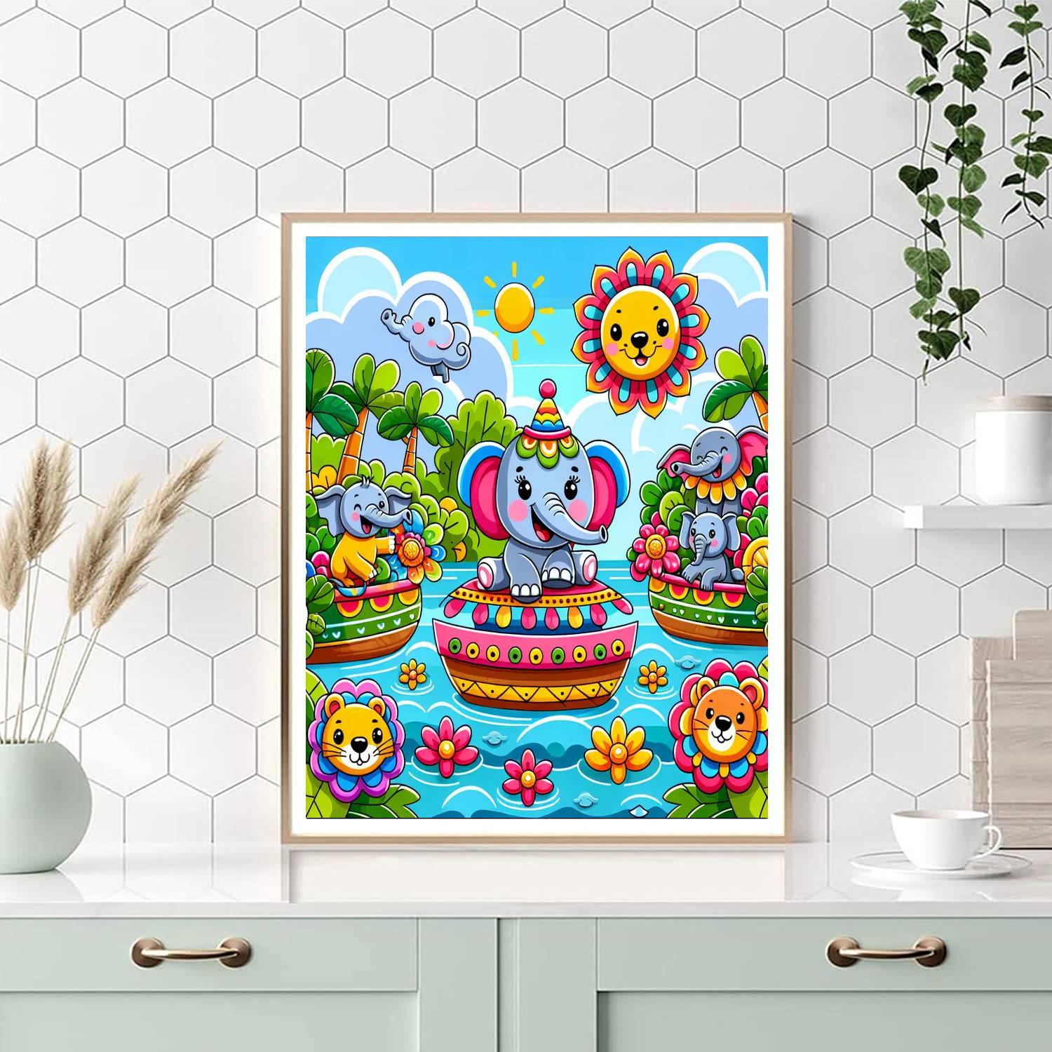 Sailing Safari Number Painting