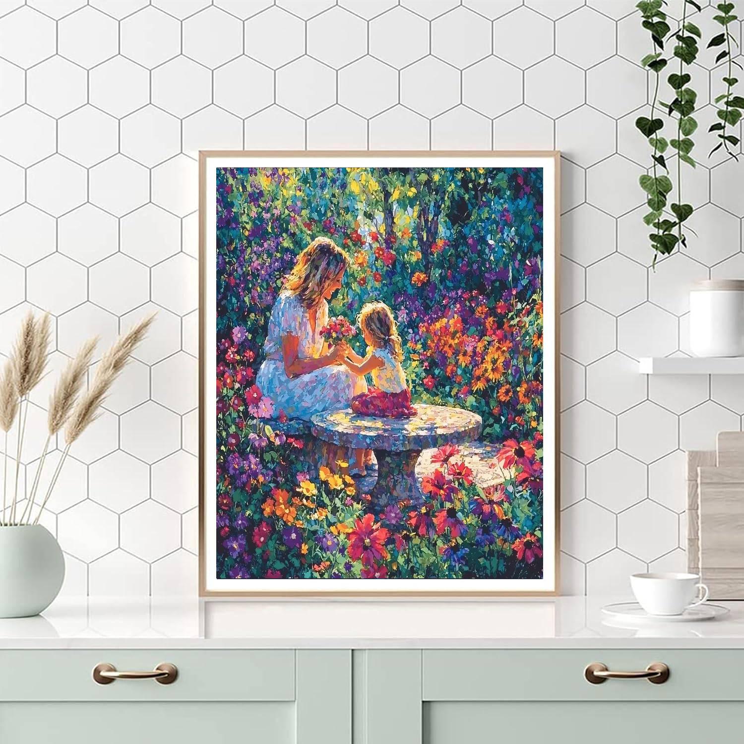 Cherished Memories In Bloom Number Painting