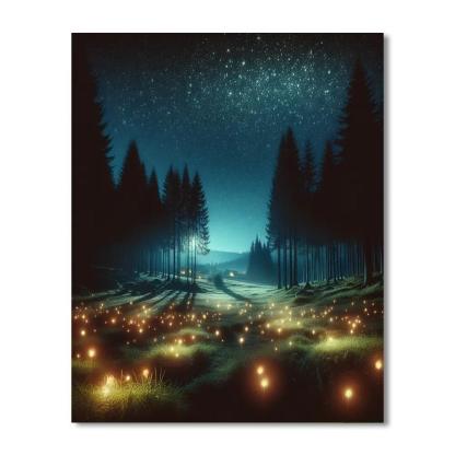 Enchanting Starry Glade Numbered Painting Kits