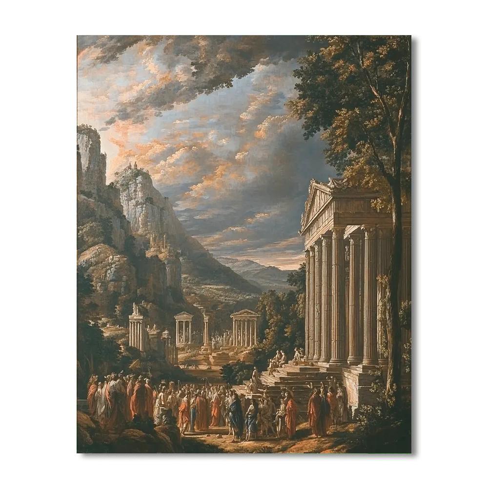 Poussin Inspired Ancient Greek Myths  Paint By Numbers