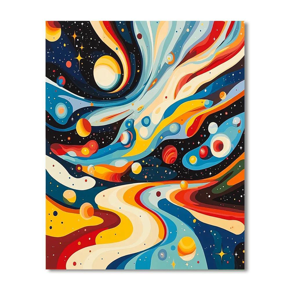 Paul Klee Inspired The Playful Cosmos  Painting By Numbers Kit