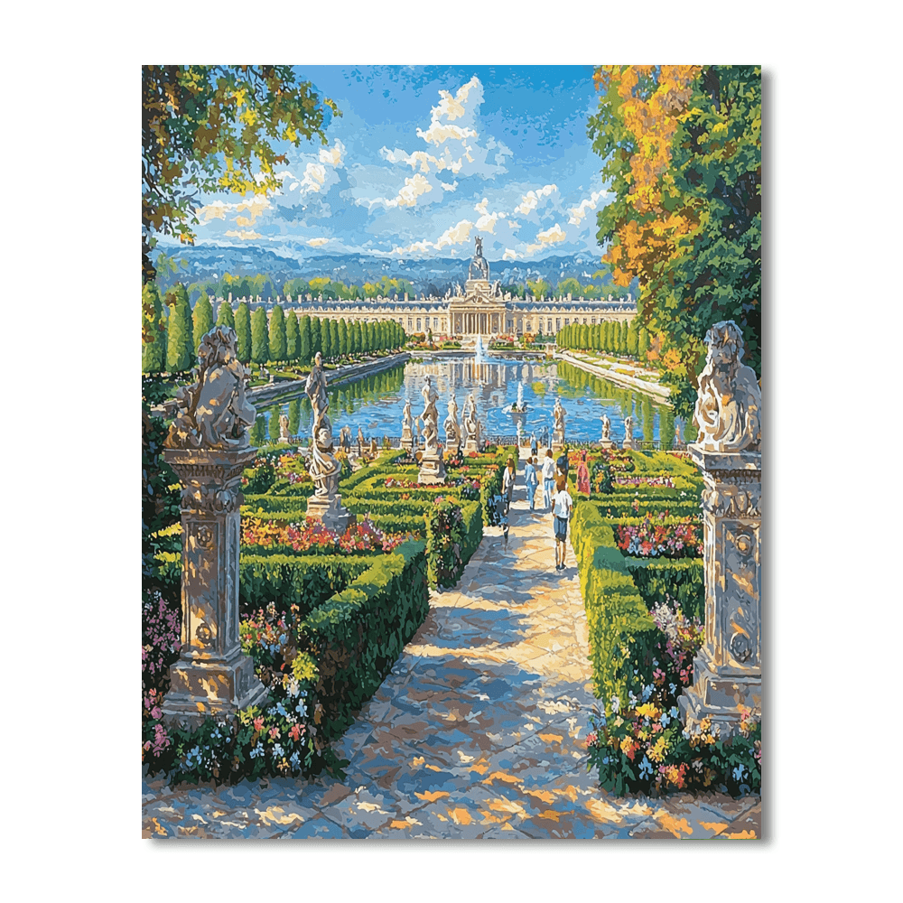 Palace Of Versailles Gardens Paint By Numbers