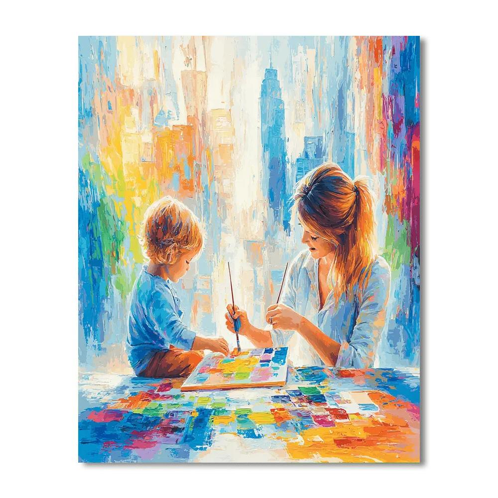 Treasured Moments Together Number Painting