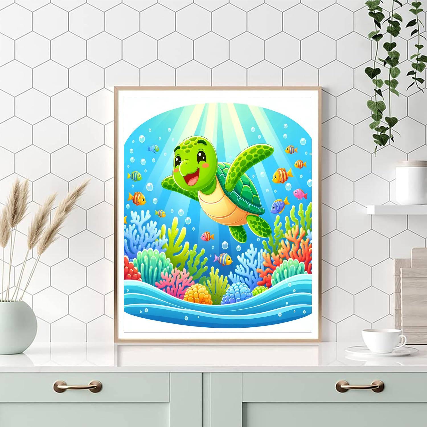 Happy Turtle Paint By Number