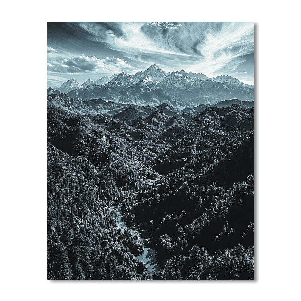 Ansel Adams Inspired In Harmony With Nature  Painting By Numbers Kit