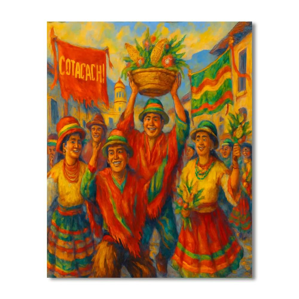Inti Raymi - Ecuador Painting By Numbers Kit