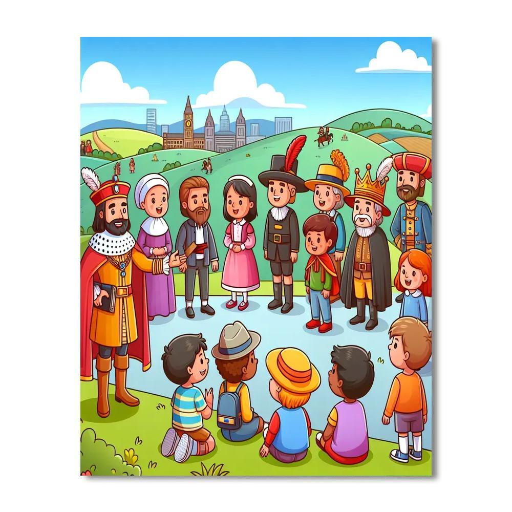 Historical Adventures Painting By Numbers Kit