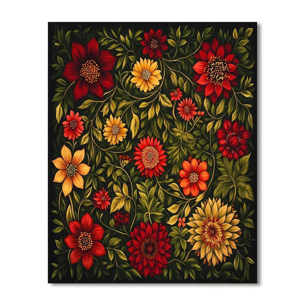 Frida Kahlo Inspired Whispers Of The Ethereal Garden  Painting Number Kit