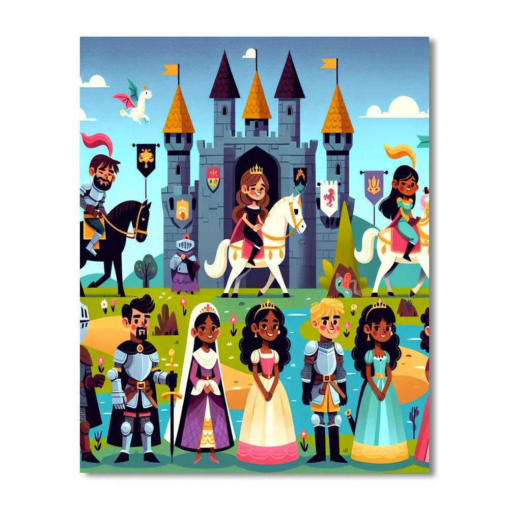 Castle Fantasy Adventure Numbered Painting Kits