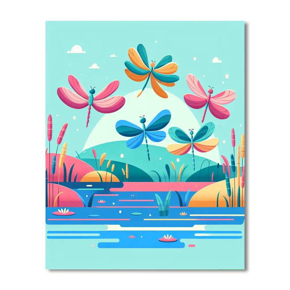 Dragonfly Dream Dance Paint By Numbers