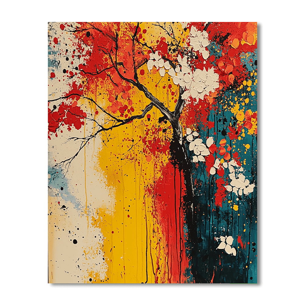 Jackson Pollock Inspired Abstract Fusion  Paint By Numbers Kits