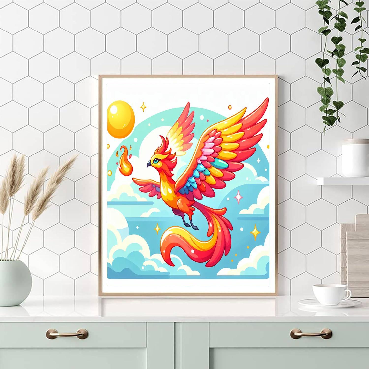 Magical Phoenix Paint By Numbers