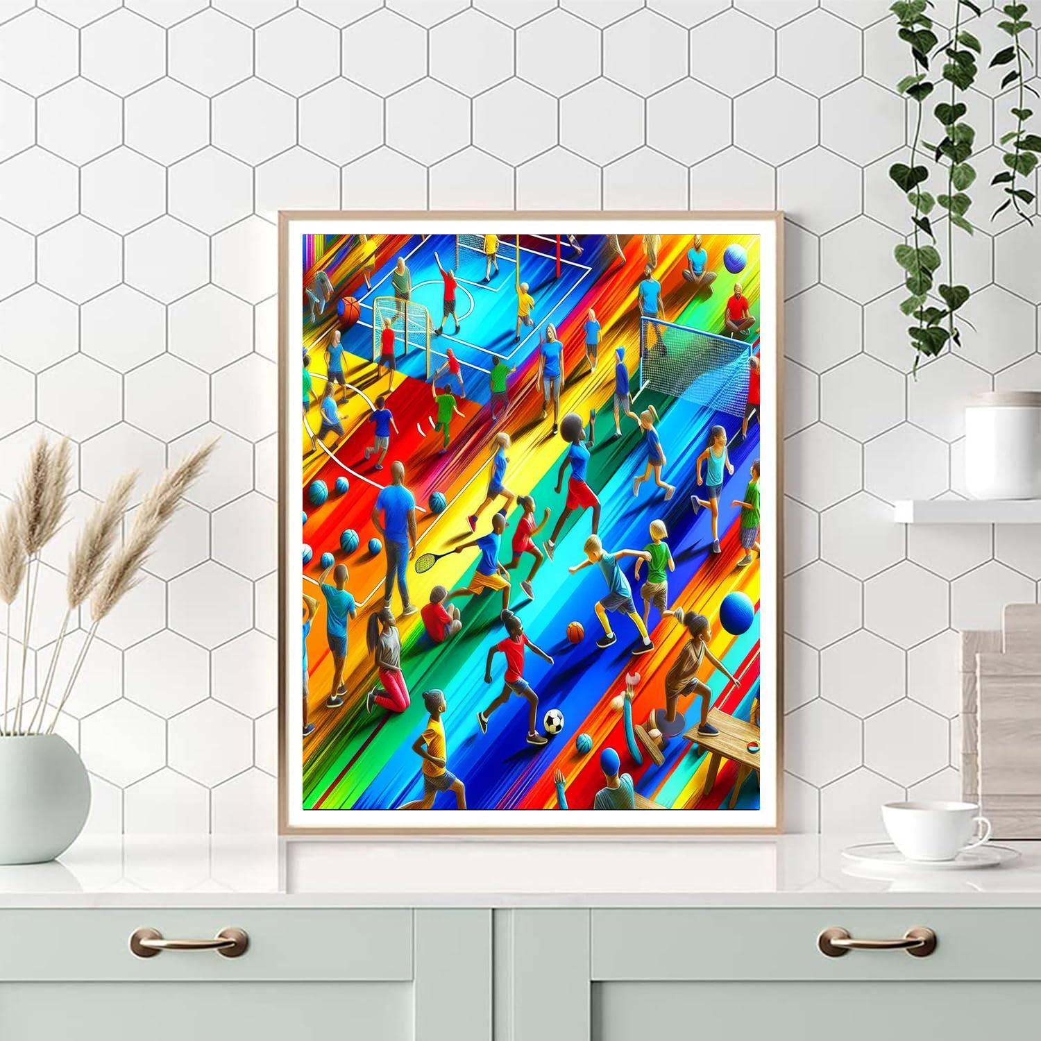 Vibrant Sports Adventure Paint By Color