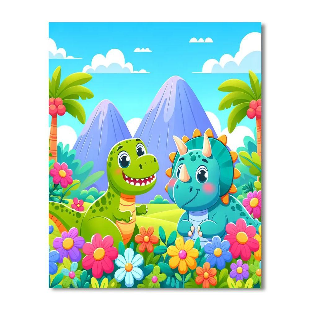 Dino-rific Adventure Paint By Numbers